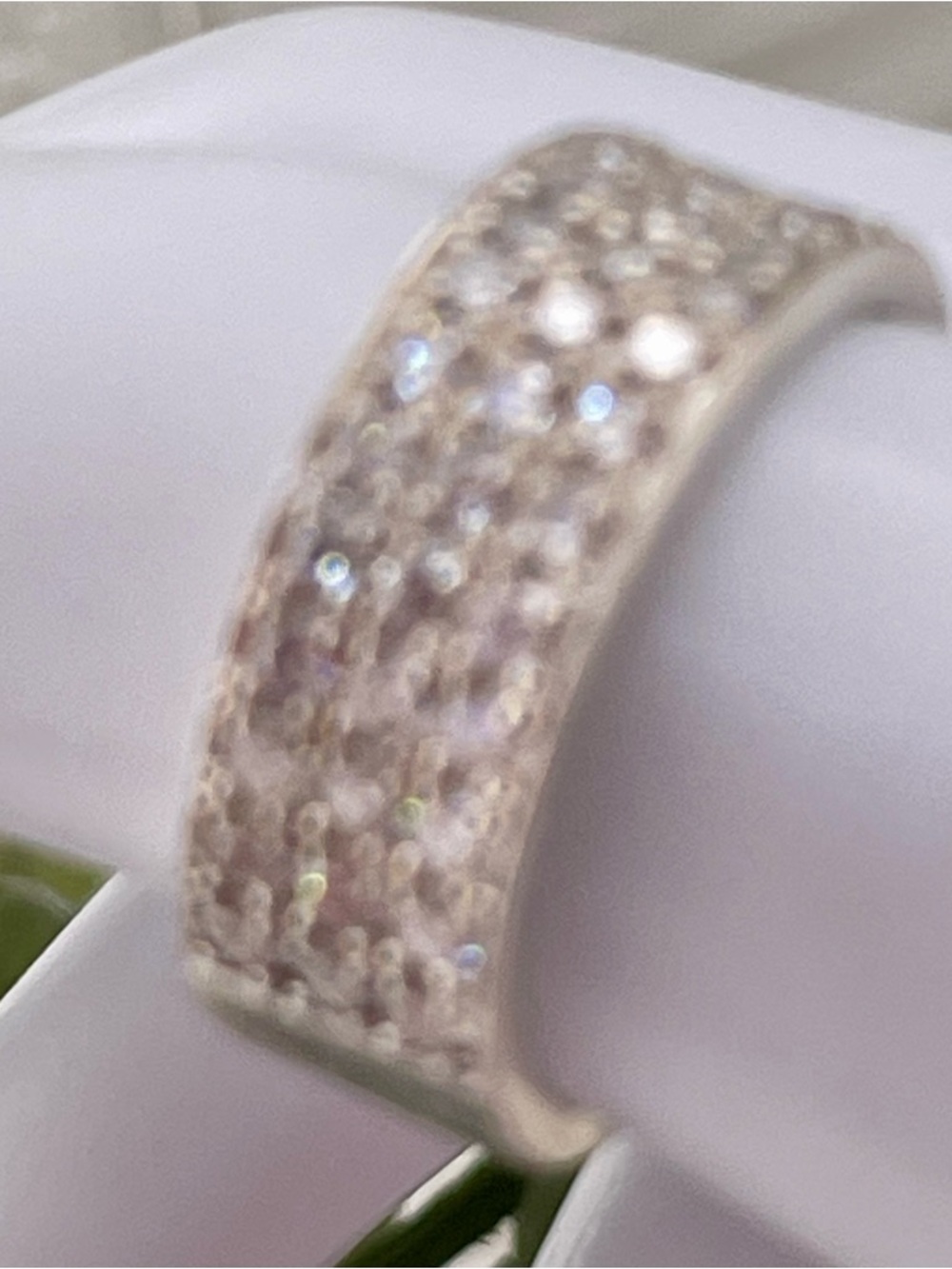 1.35ct Diamond Ring band 925 Sterling Silver. Wide band - Picture 8 of 12